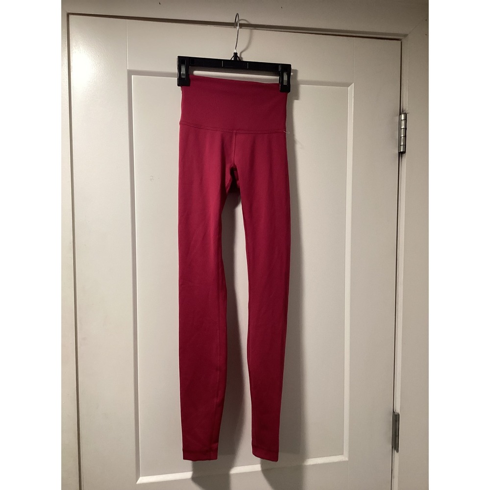 Lululemon Align High-Rise Pant 25 Red Nulu Yoga Leggings LW5DJ0S Size 0